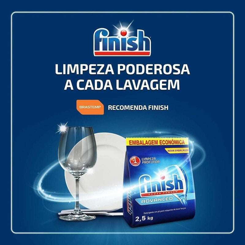 Finish - Detergente para Lava Louças em Pó 2,5kg