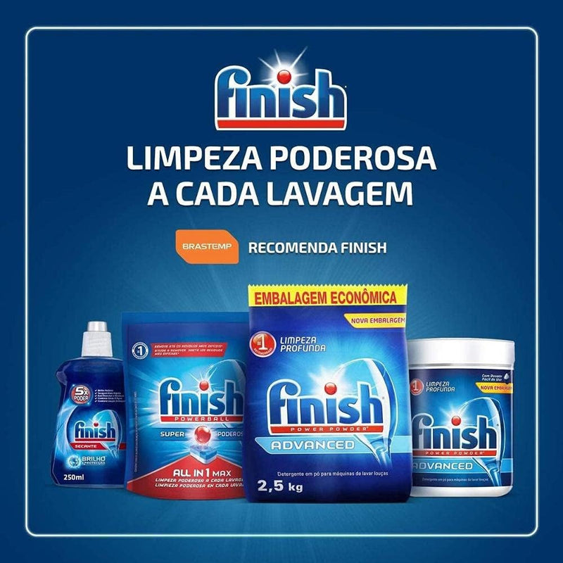 Finish - Detergente para Lava Louças em Pó 2,5kg