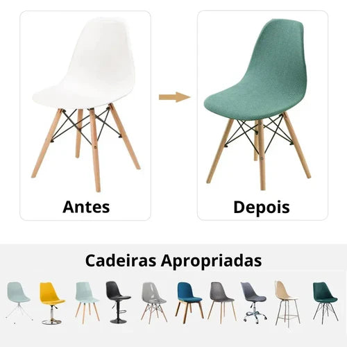 Capa Decorativa Impermeável para Cadeira Eames Eiffel