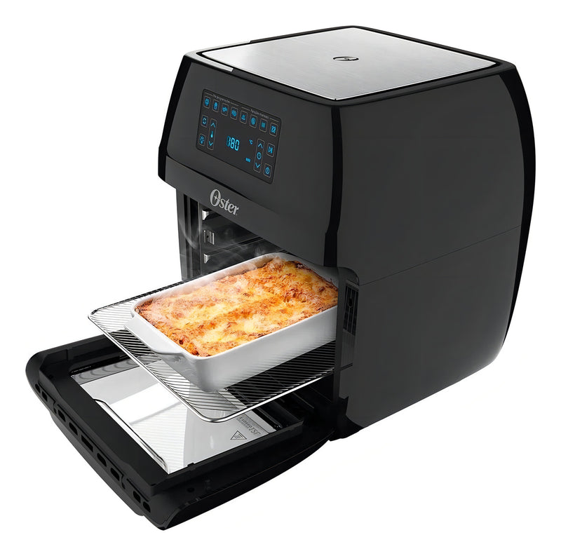 Fritadeira Oster 3 Em 1 Fryer Digital 12l 1800w Preta 110v Cor Preto