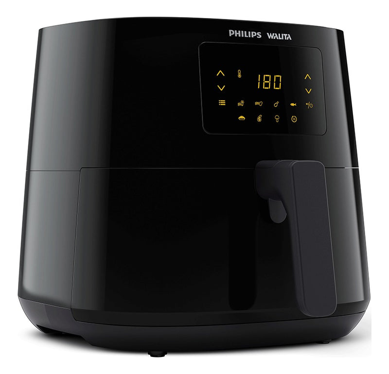 Fritadeira elétrica airfryer Philips Walita essential XL Ri9270 painel digital potência 2000W 6,2 litros preta 110v