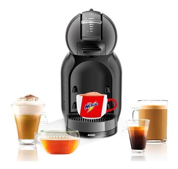 Cafeteira portátil Nescafé Dolce Gusto Arno Mini Me automática preta para cápsulas monodose 220V