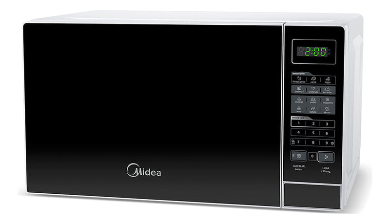 Micro-ondas MRAS21 20l Branco Porta Preta Minuto Fácil Midea 110V