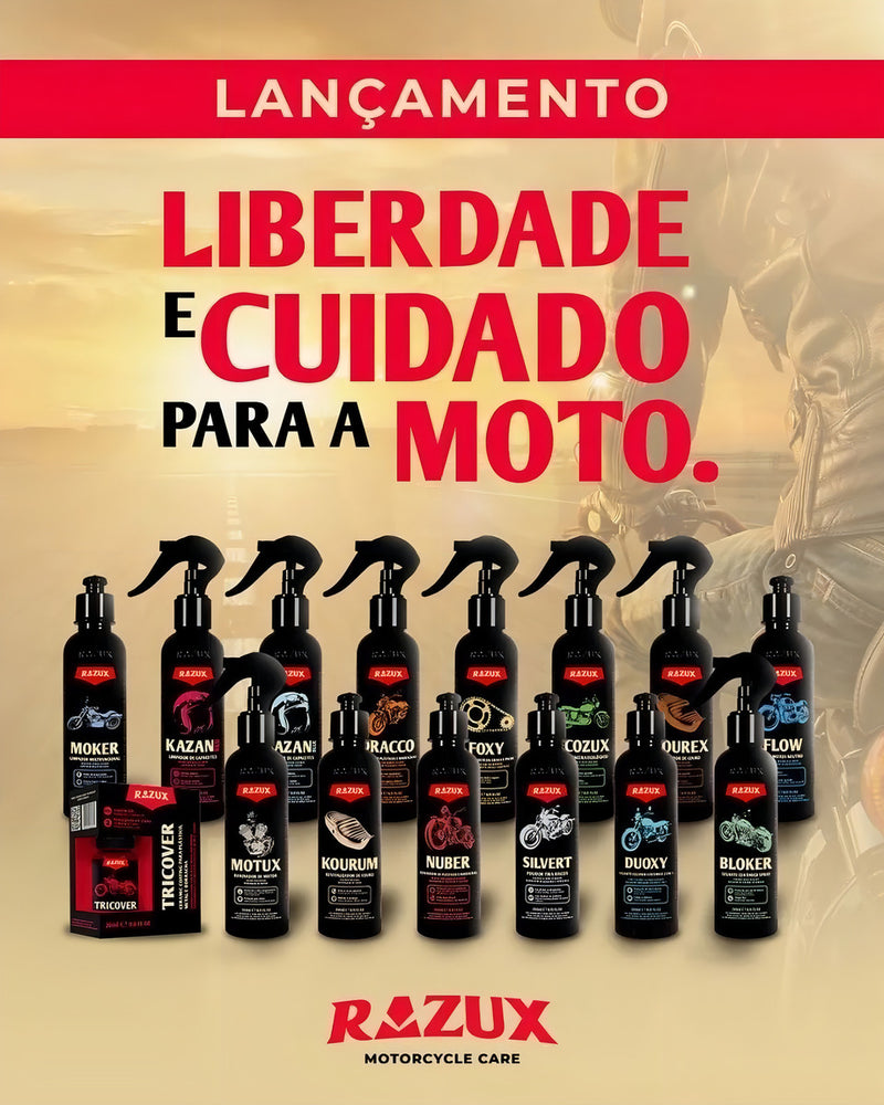 Motux Razux 240ml Verniz De Motor Renovador Brilho Proteção Cor Nude