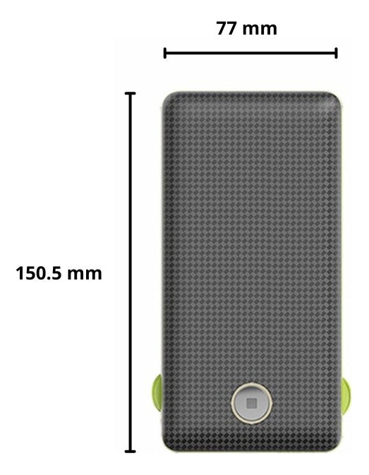 Power Bank 20.000mah Carregador Rápido Com Display Portátil Preto/branco