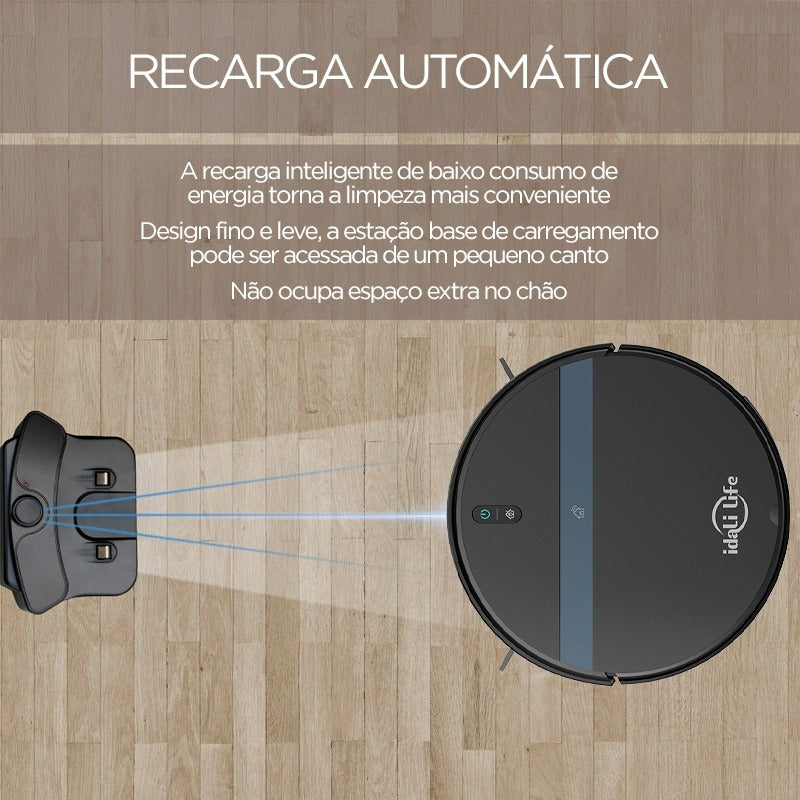 Aspirador Robô Limpeza Idali Life Smarthome Controle Remoto