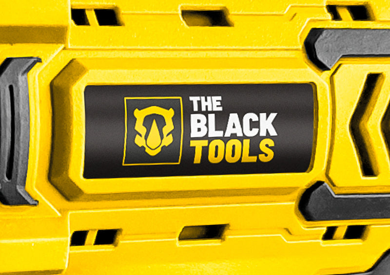 Furadeira E Parafusadeira De Impacto Bateria 21v 3/8 Tb-21pkx The Black Tools Com Maleta E Acessorios