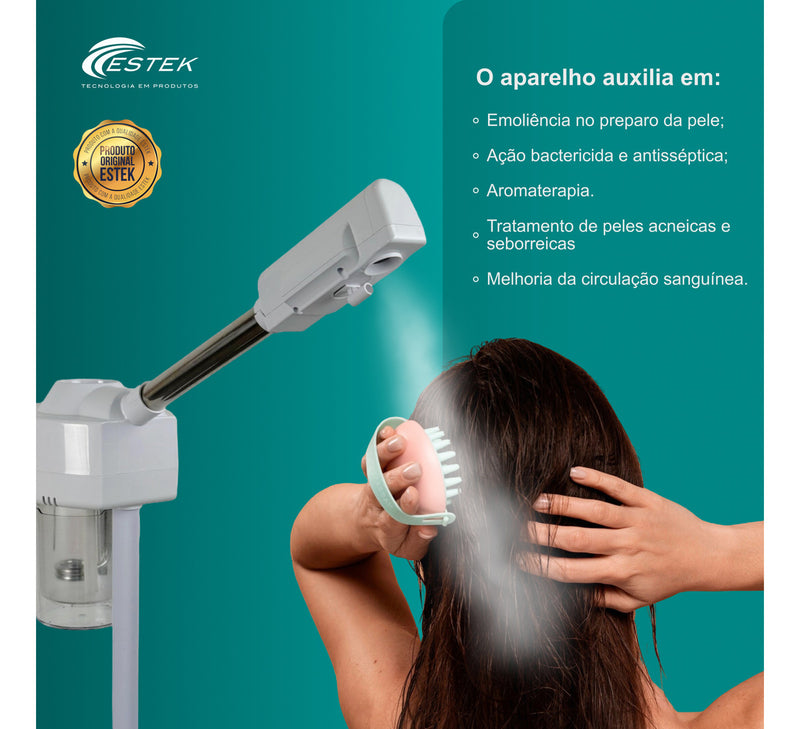 Aparelho Vaporizador Hair Estética Portátil Novo Estek