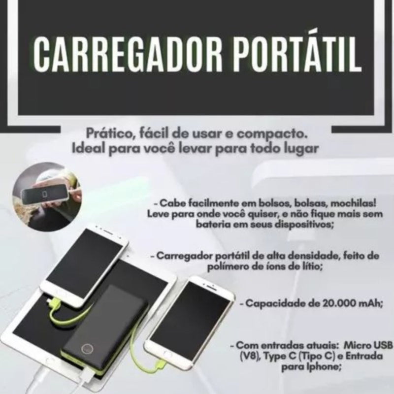 Power Bank PN-959 Lightning Preto