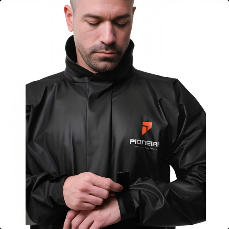 Capa De Chuva Moto Pioneira Impermeável Pvc Flex