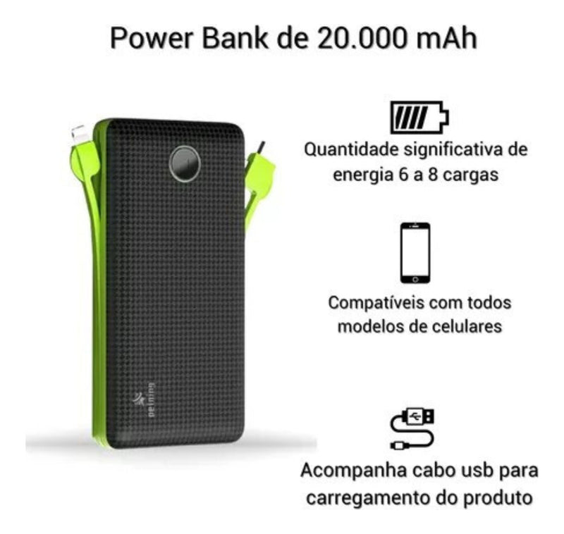 Power Bank PN-959 Lightning Preto