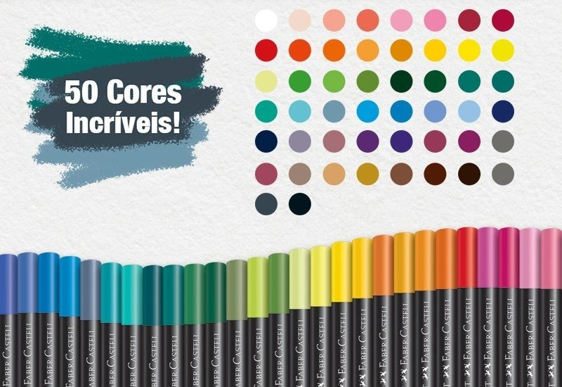 Lápis De Cor 50 Cores Supersoft Faber Castell