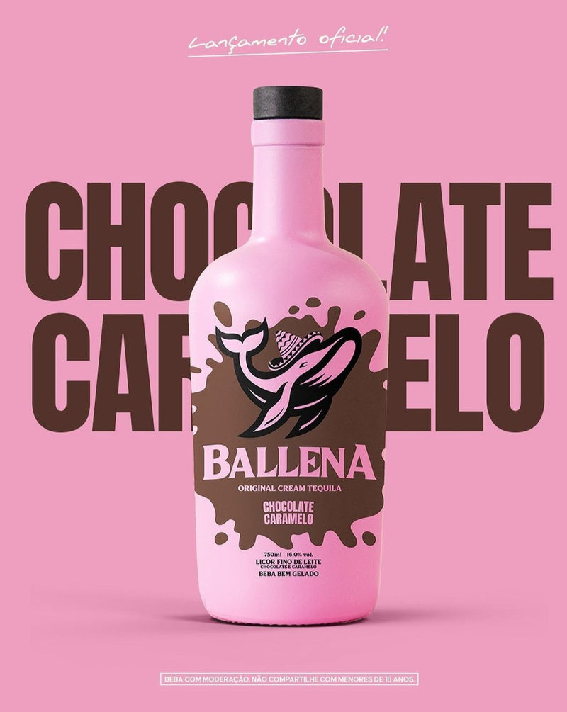 Licor Ballena Chocolate E Caramelo 750ml