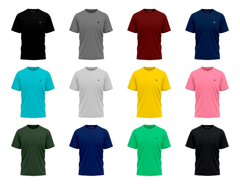 5 Camiseta Masculina Camisas Slim Voker 100% Algodão Atacado