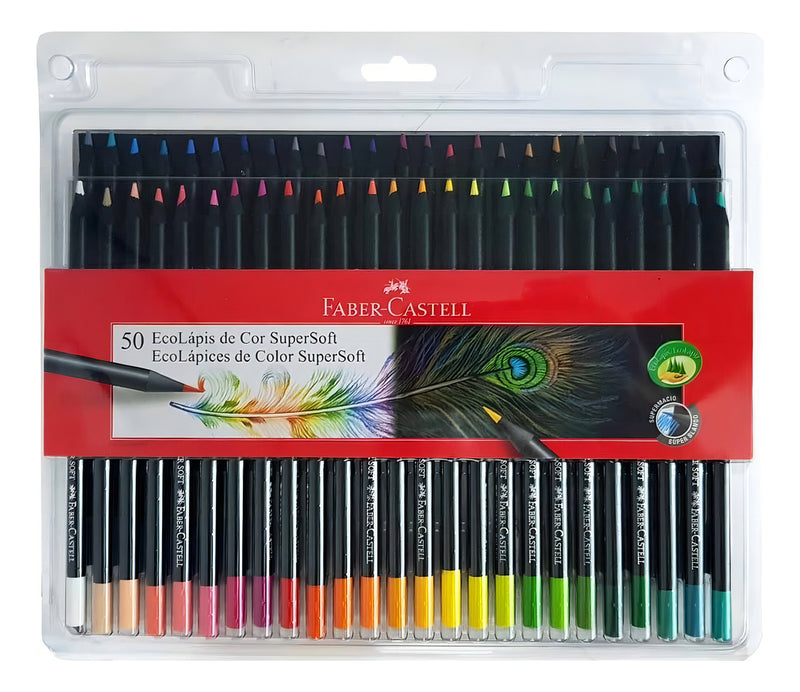 Lápis De Cor 50 Cores Supersoft Faber Castell