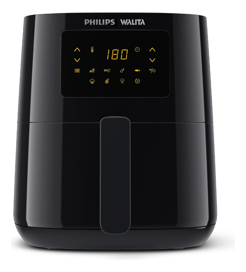 Fritadeira elétrica airfryer Philips Walita essential XL Ri9270 painel digital potência 2000W 6,2 litros preta 110v