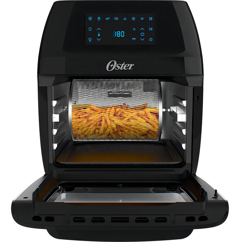 Fritadeira Oster 3 Em 1 Fryer Digital 12l 1800w Preta 110v Cor Preto