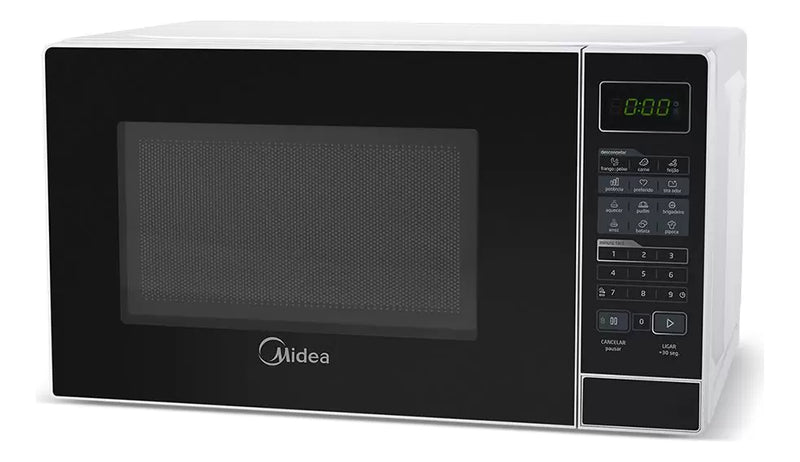 Micro-ondas MRAS21 20l Branco Porta Preta Minuto Fácil Midea 110V