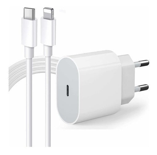 Kit Carregador Para iPhone 11 12 13 Usb C Fonte 20w + Cabo