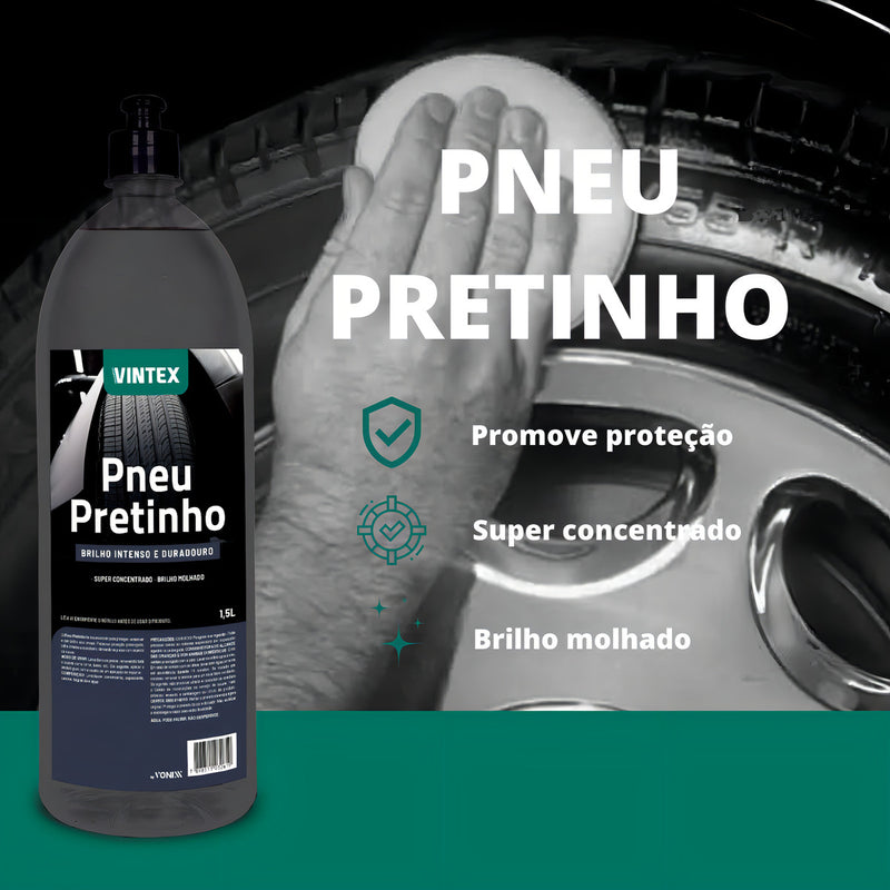 Brilha Pneus Pneu Pretinho Concentrado 1,5l Vonixx Cor Preto