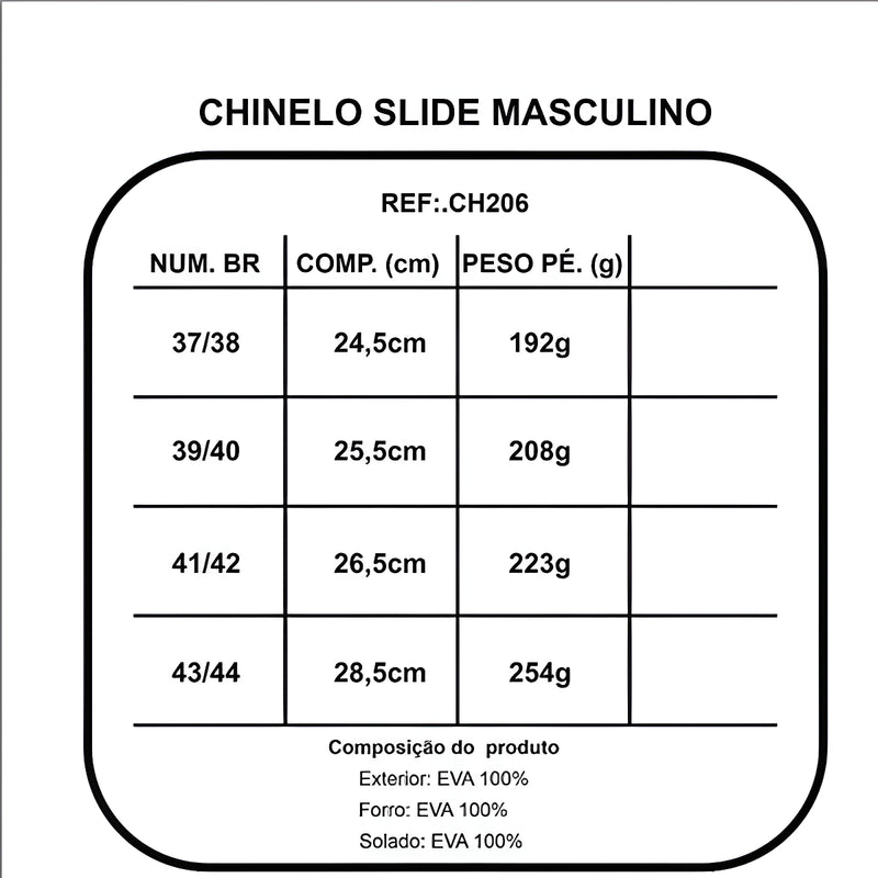 Chinelo Slide Marcos Mion Masculino Nuvem Lançamento