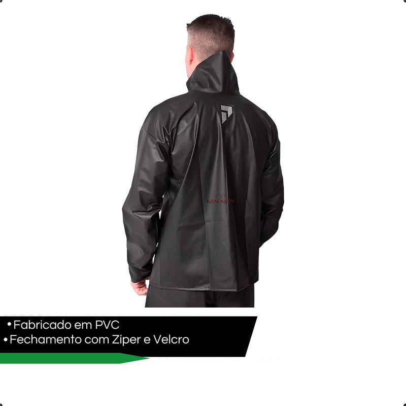 Capa De Chuva Moto Pioneira Impermeável Pvc Flex