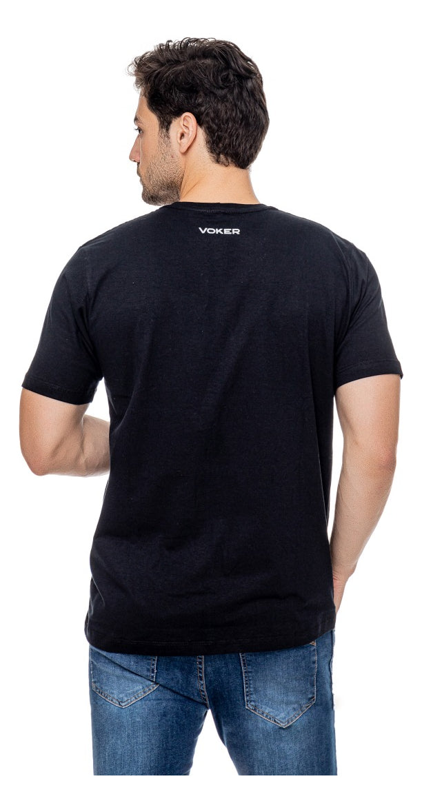 5 Camiseta Masculina Camisas Slim Voker 100% Algodão Atacado