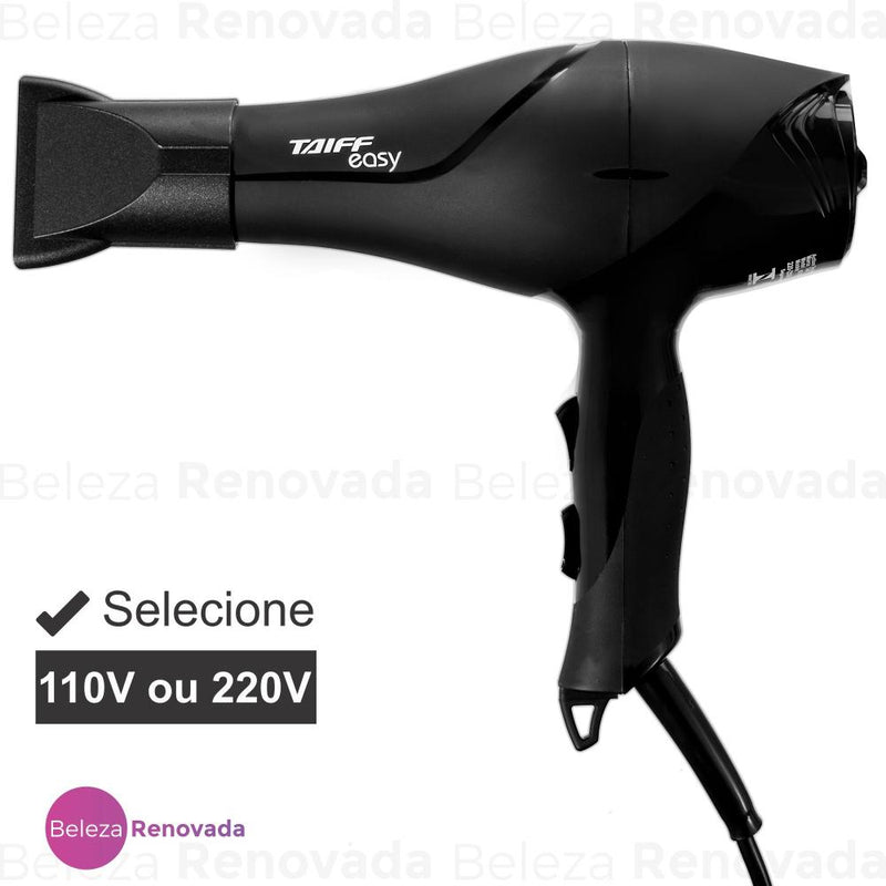 Secador De Cabelo Profissional Easy 1700w Taiff Cor Preto 110V