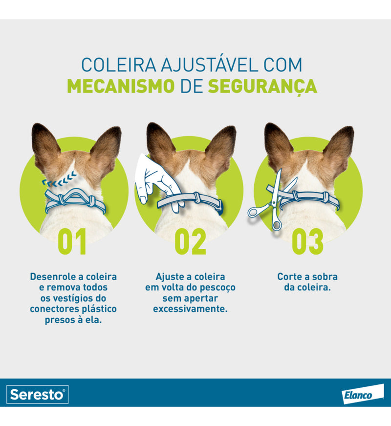 Coleira Antipulgas E Carrapatos Seresto Acima De 8kg Elanco