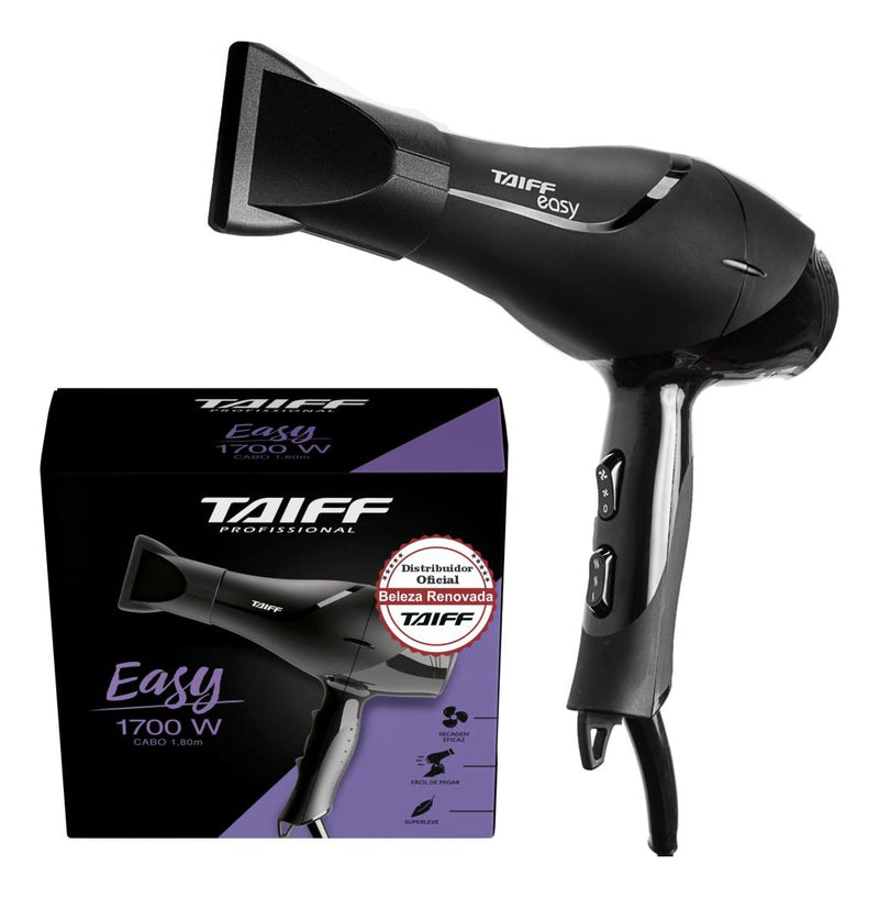 Secador De Cabelo Profissional Easy 1700w Taiff Cor Preto 110V