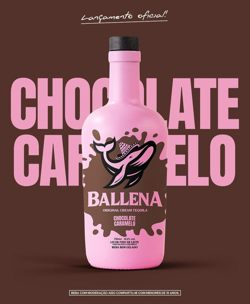 Licor Ballena Chocolate E Caramelo 750ml