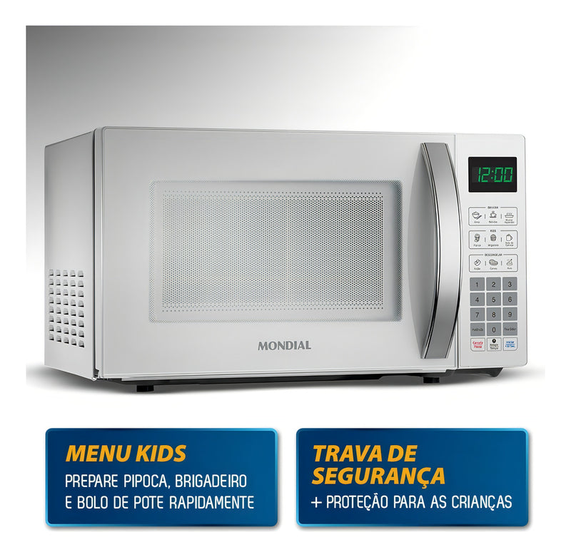 Microondas Branco 21 Litros Mondial 1200w Mo-01-21 110V 127V